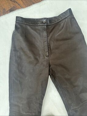 Lady’s Black Genuine Leather Pants 40